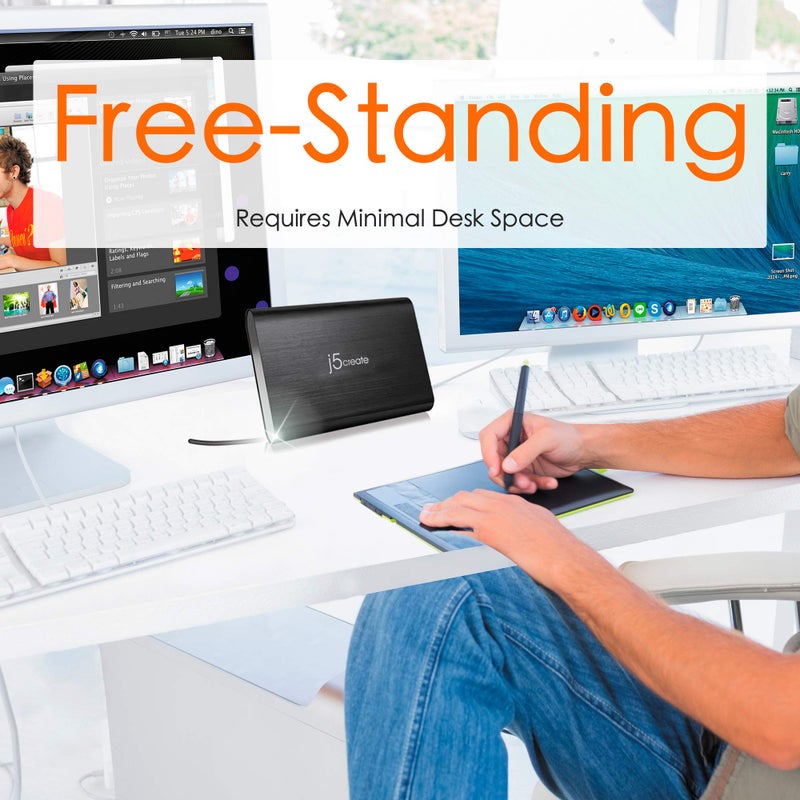 j5create 3.5 Inch SATA to USB 3.0 External Hard Drive Enclosure - Image 4